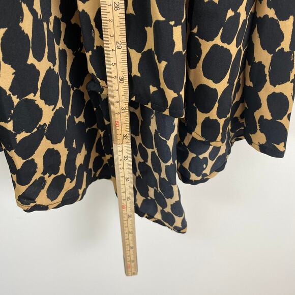 Who What Wear Leopard Print Asymmetrical Midi Skirt Flowy Chic 6 - Picture 6 of 6